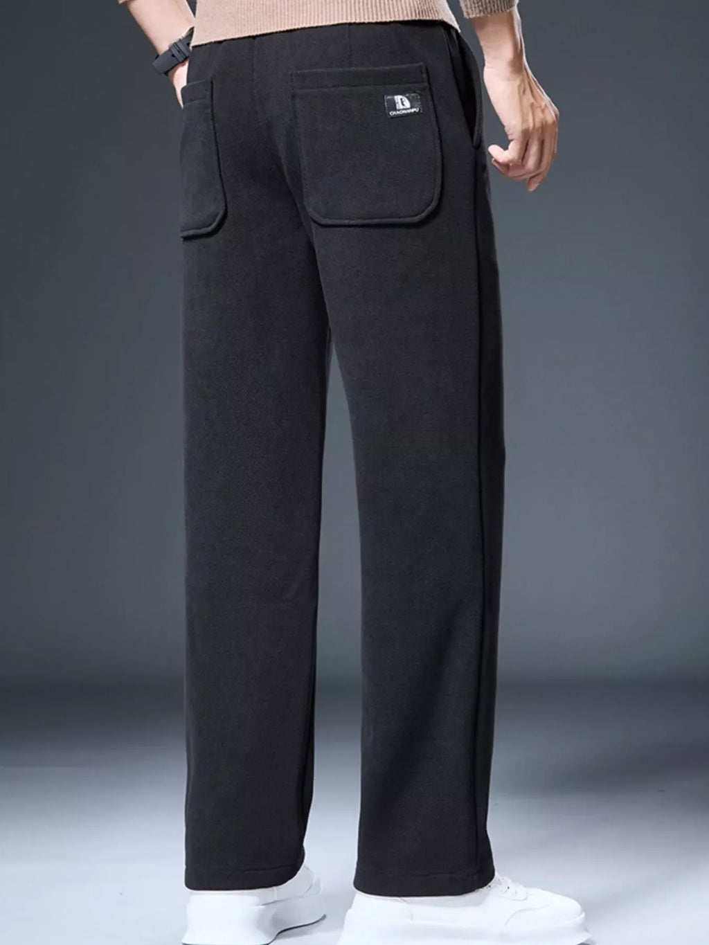 Men's Plus Size Drawstring Casual Pants