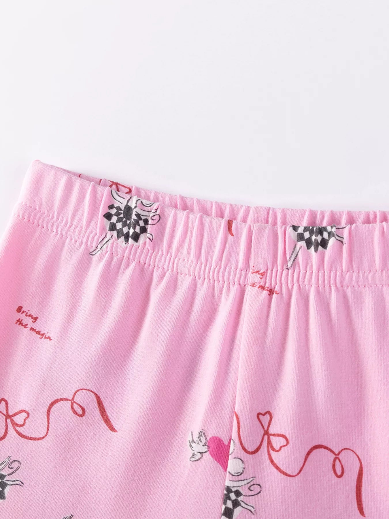 Children's Ruffled Hem Top and Capris Pants Set