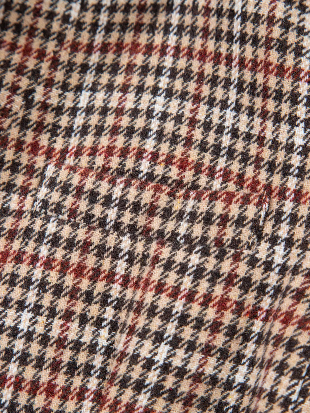 Houndstooth Lapel Collar Blazer