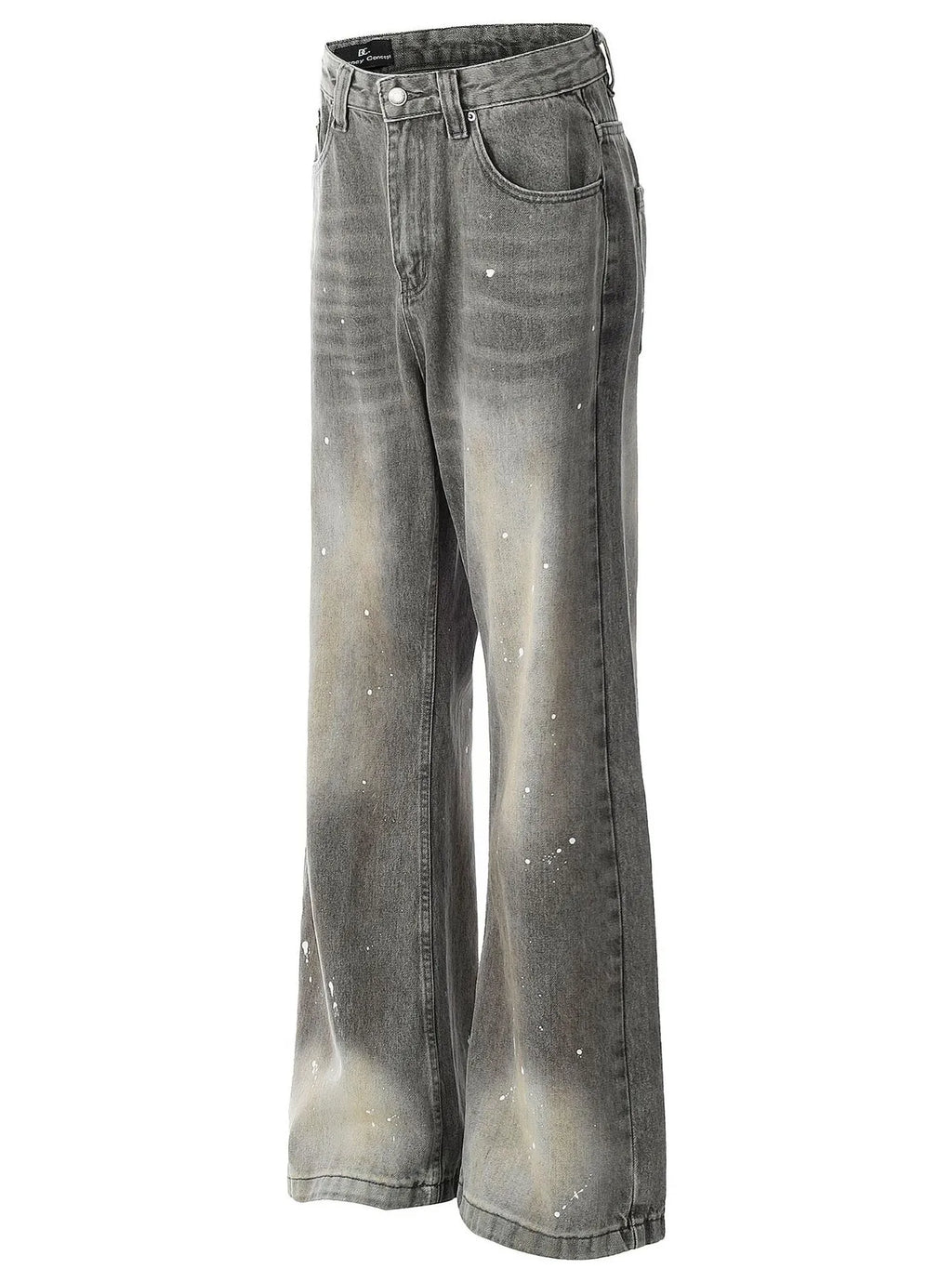 Men's Paint Splatter Wide Leg Jeans
