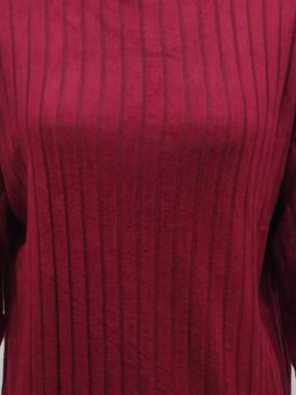 Ribbed Knit Turtleneck Mini Dress
