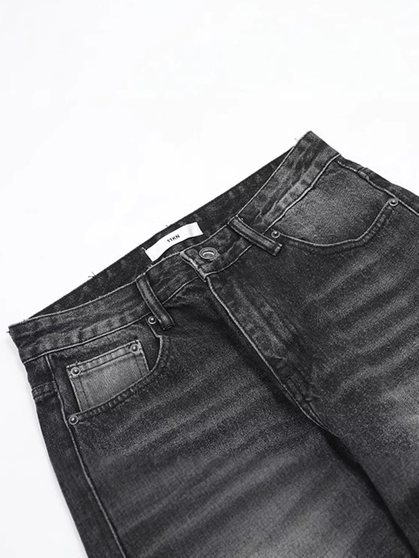 Men's Washed Wide Leg Jeans