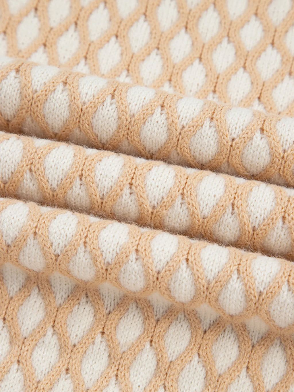 Textured Knit Mock Neck Sweater