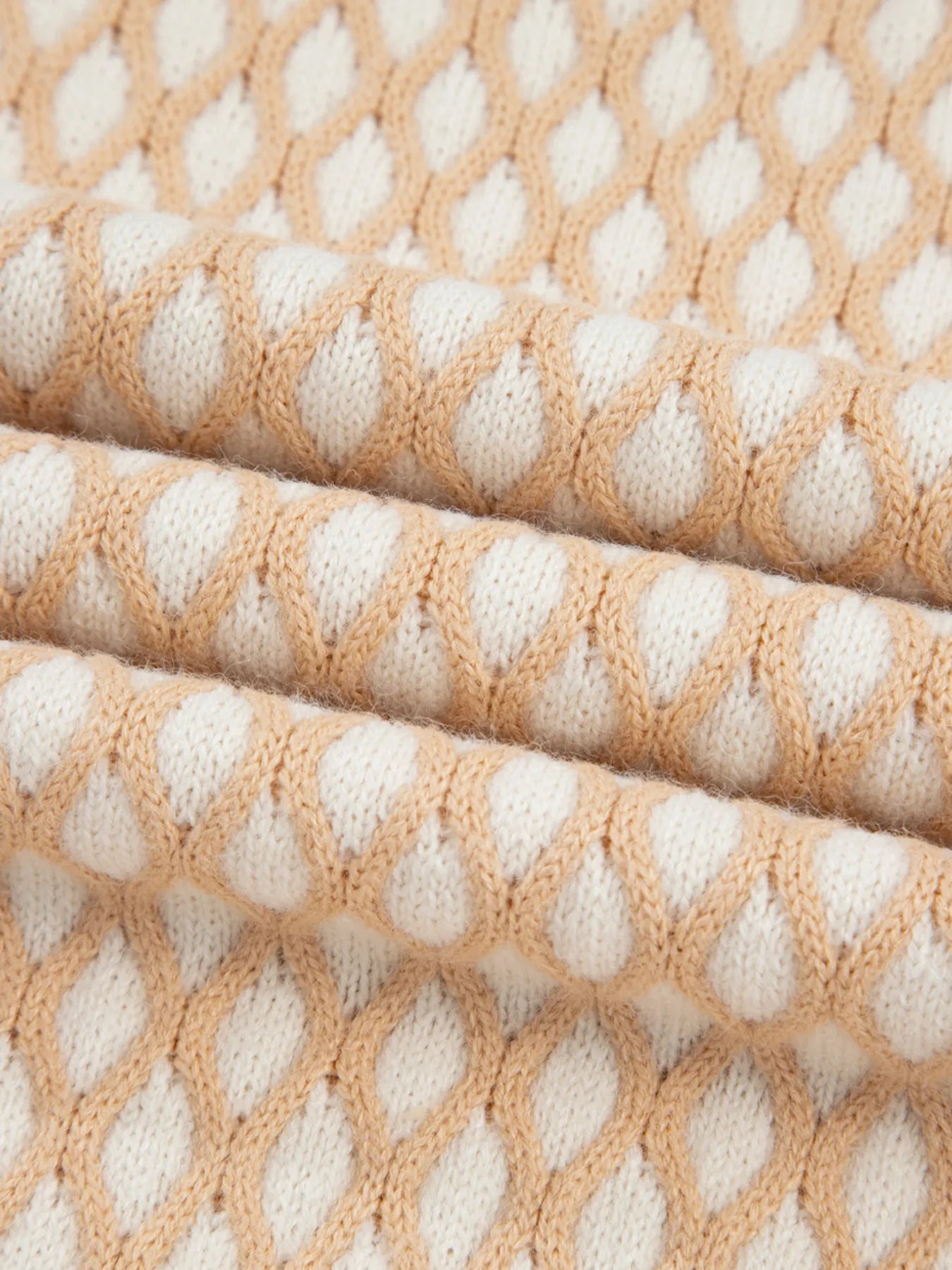 Textured Knit Mock Neck Sweater