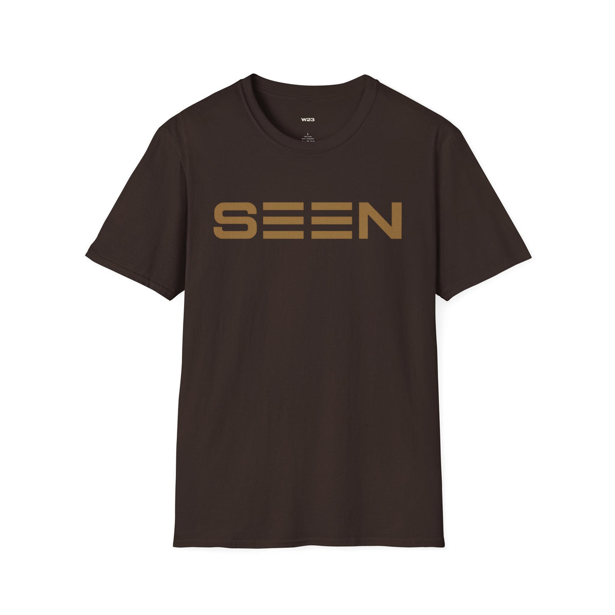 SEEN. Graphic Tee — Bold Retro Stripe Logo