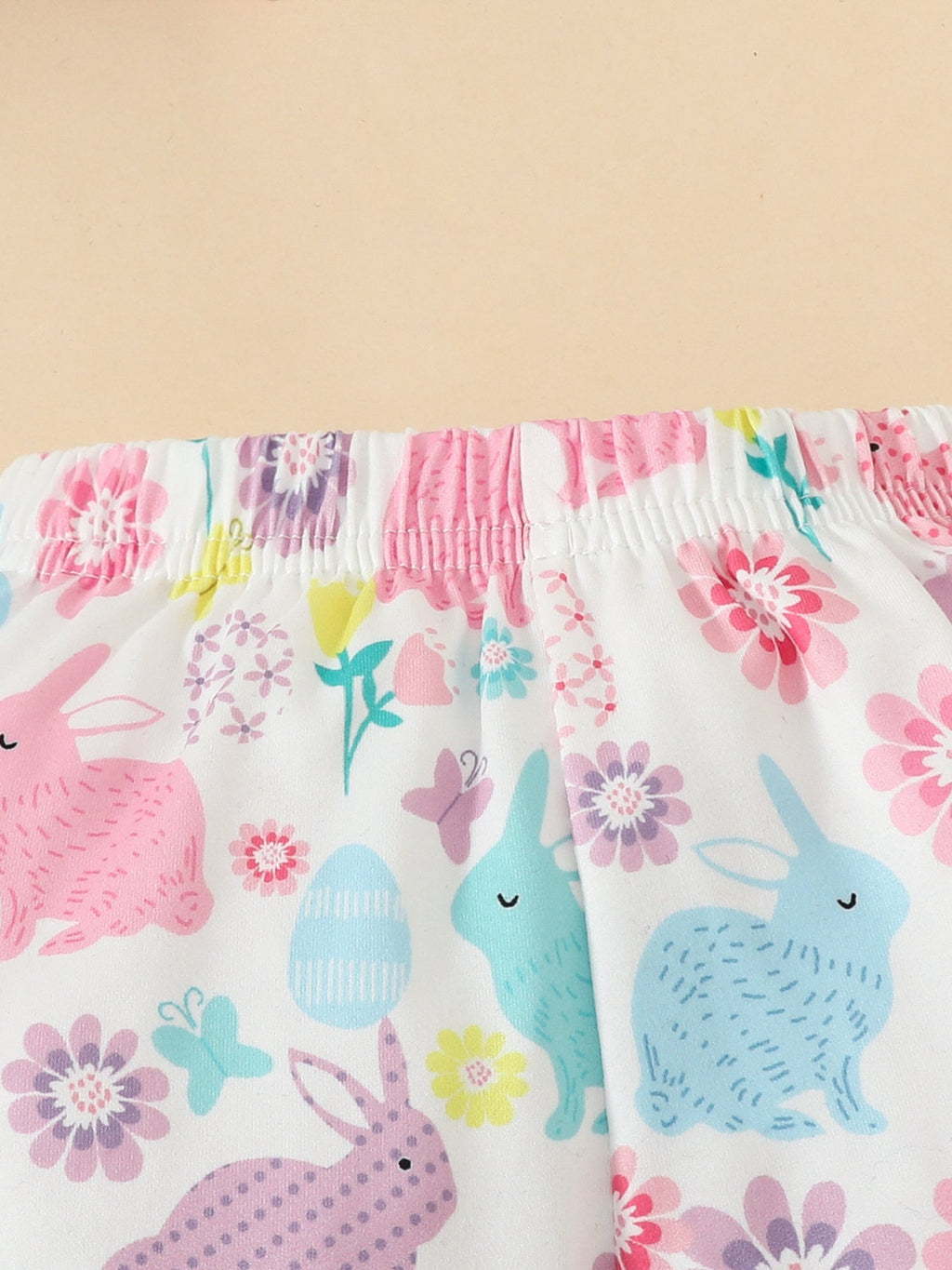 Children's Easter Bunny Graphic and Pants Set with Headband