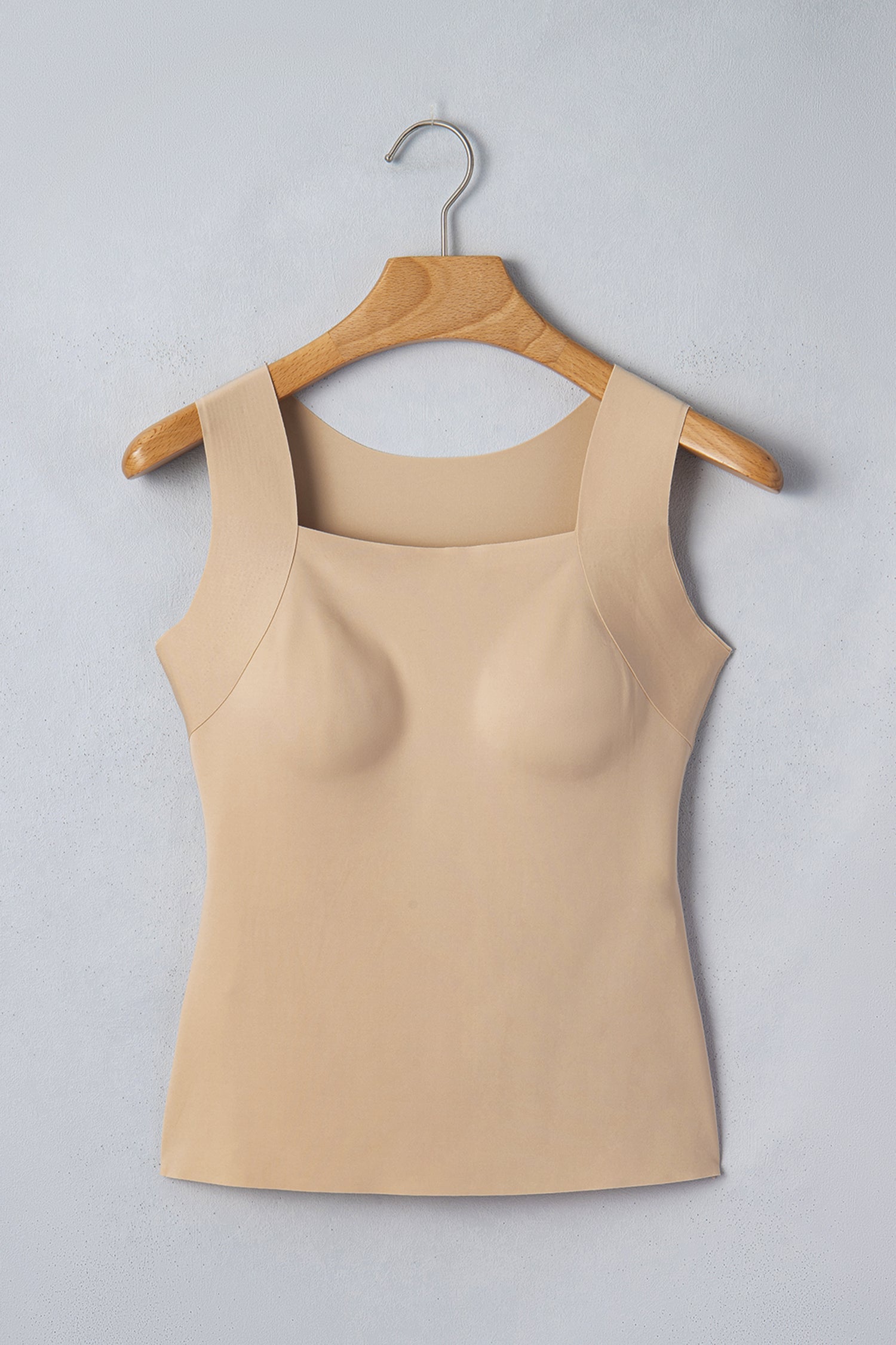 Solid Wide Strap Athleisure Tank Top
