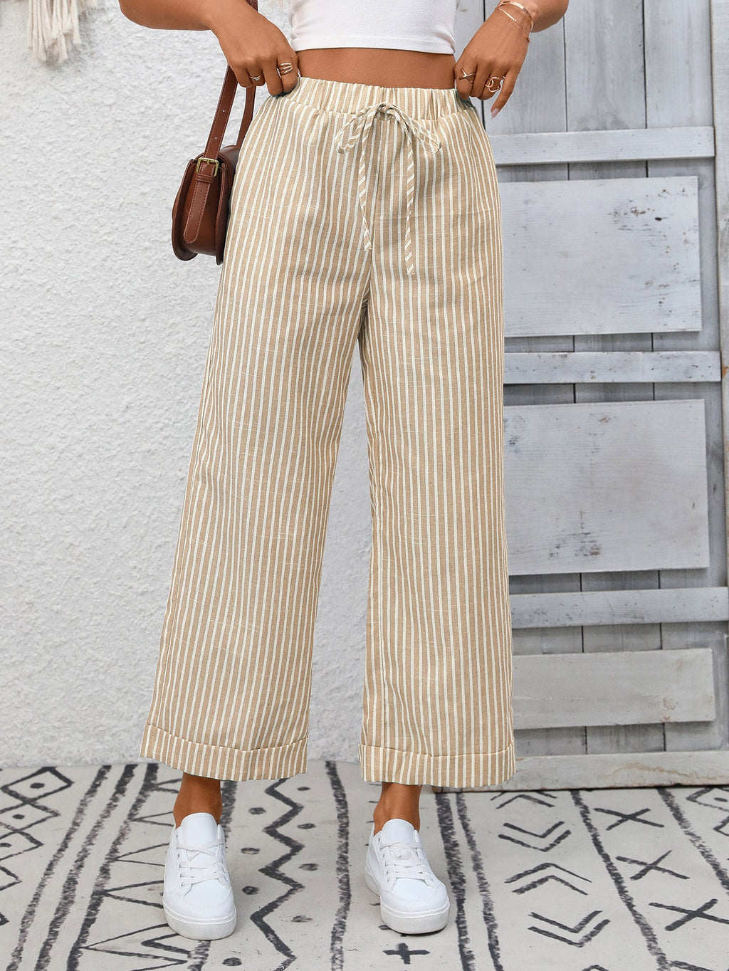 Striped Wide Leg Pants