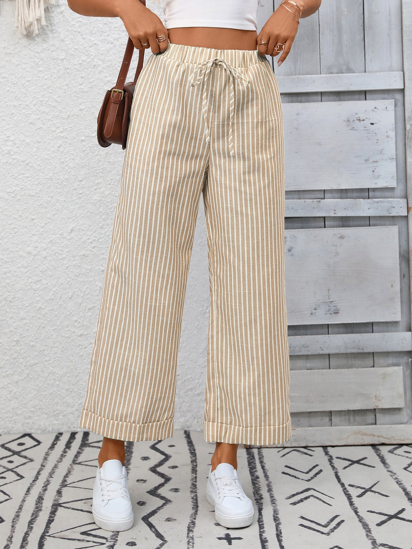 Striped Wide Leg Pants
