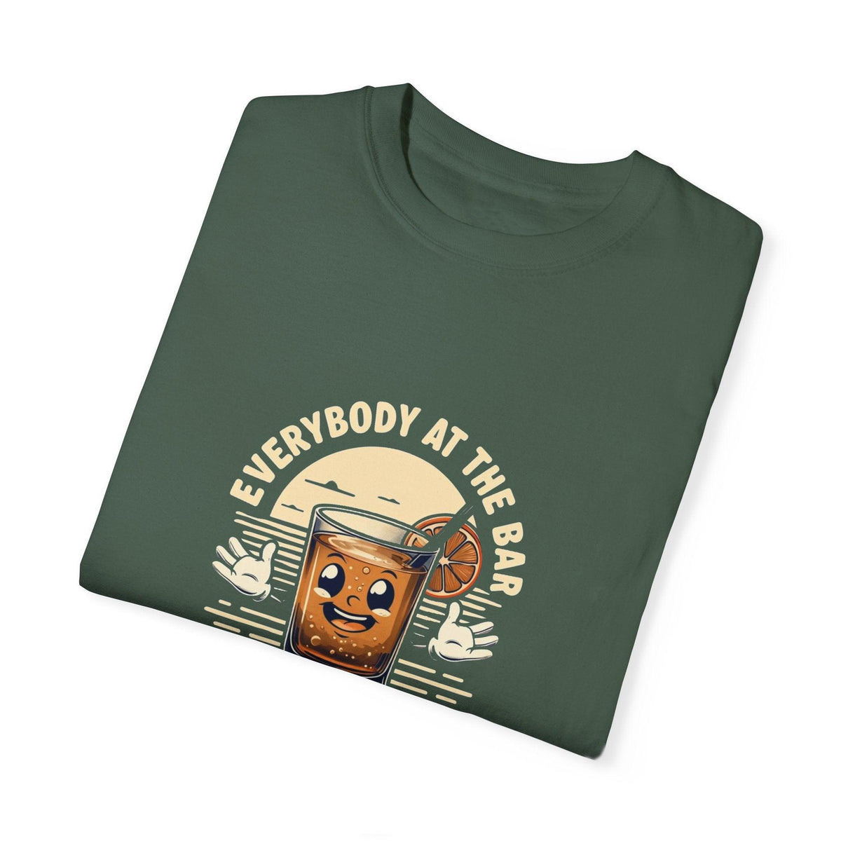 Everybody at the Bar Gettin Tipsy Unisex Garment-Dyed T-Shirt