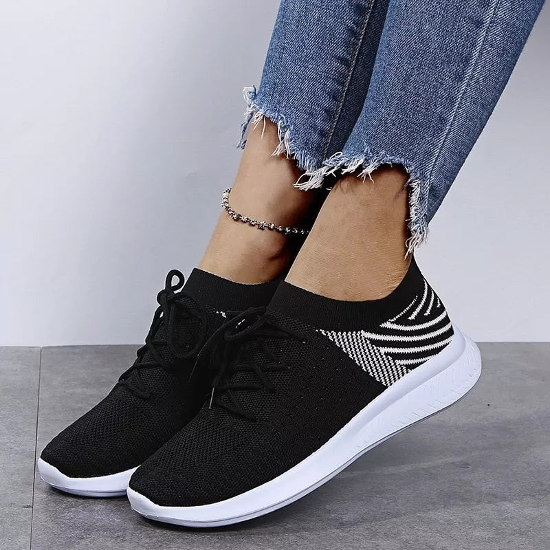 💟✨ Women's Mesh Breathable Sneakers — Lace-Up Casual Running & Walking Shoes ✨💟