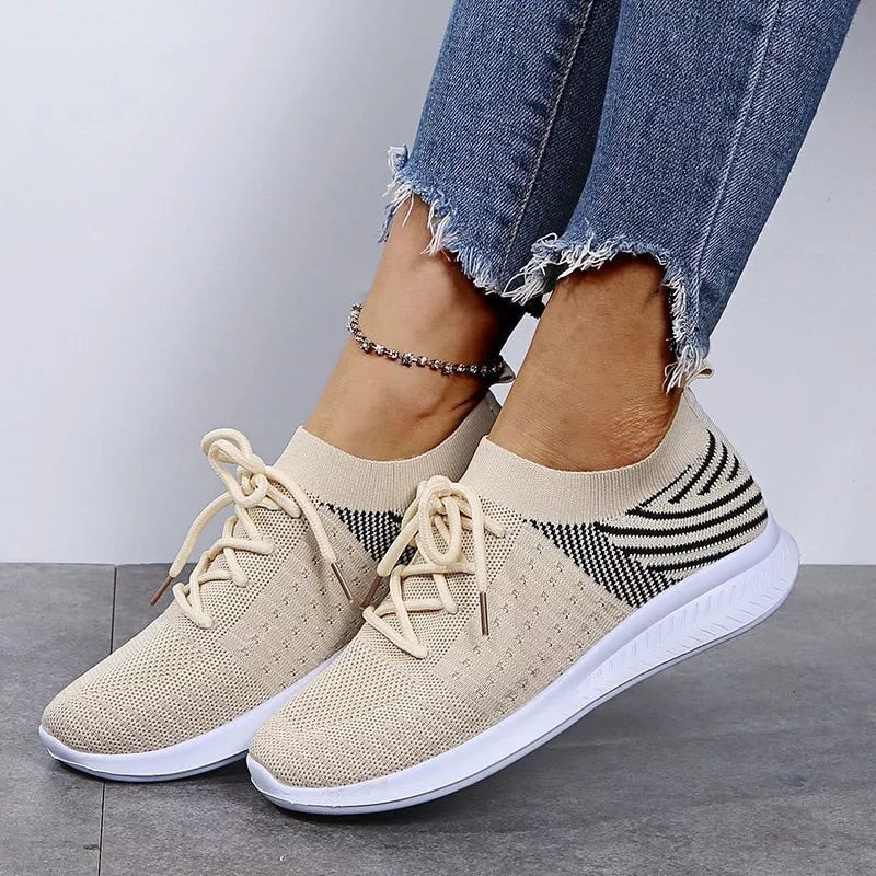 💟✨ Women's Mesh Breathable Sneakers — Lace-Up Casual Running & Walking Shoes ✨💟