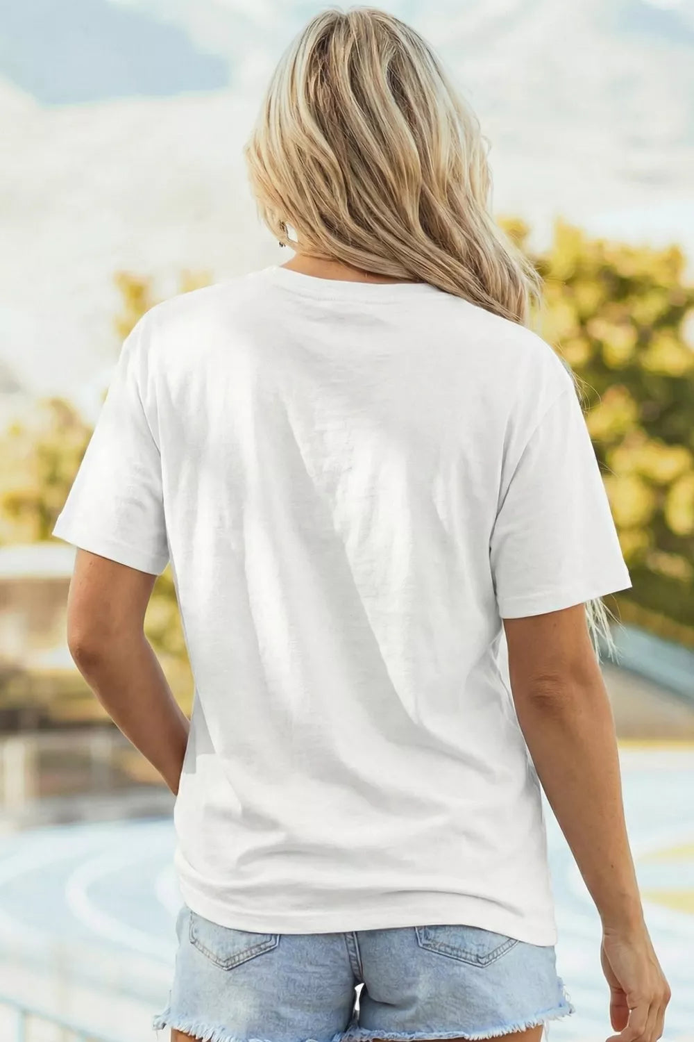Graphic Round Neck Short Sleeve T-Shirt