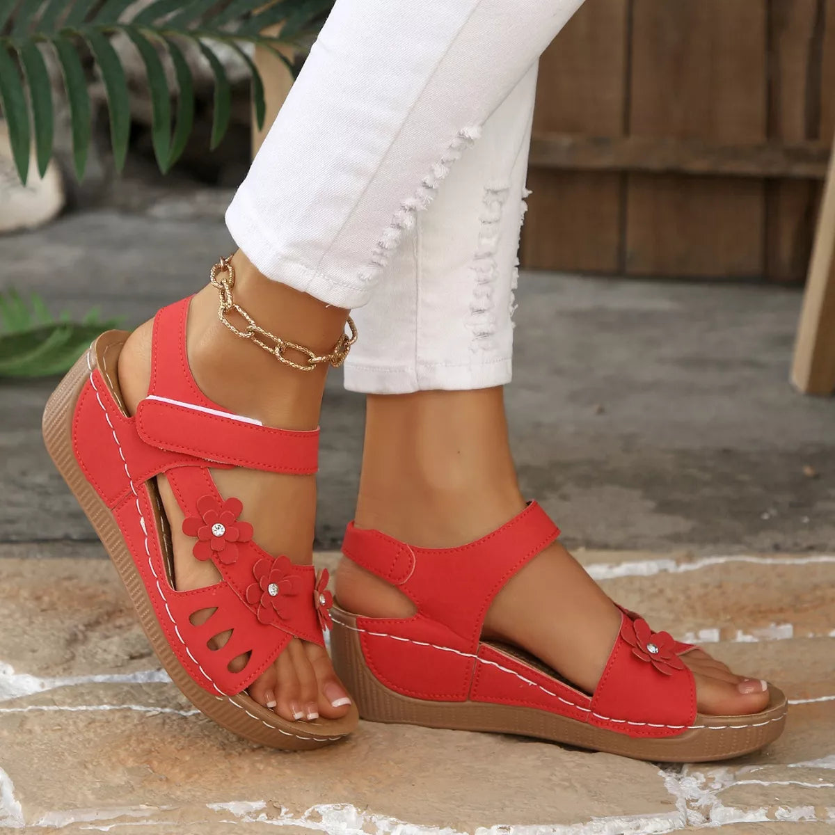 Open Toe Wedge Sandals