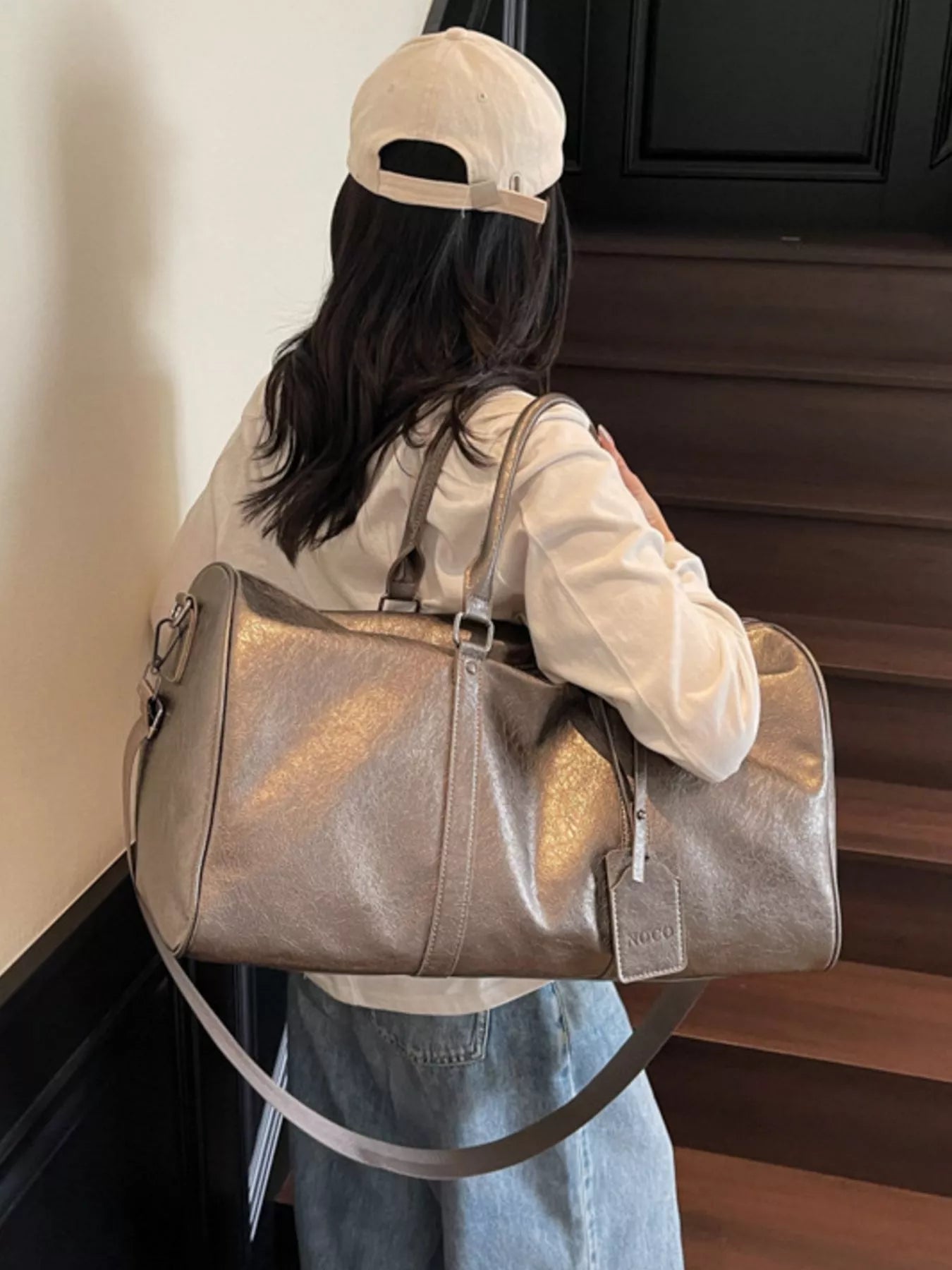 PU Leather Duffle Bag