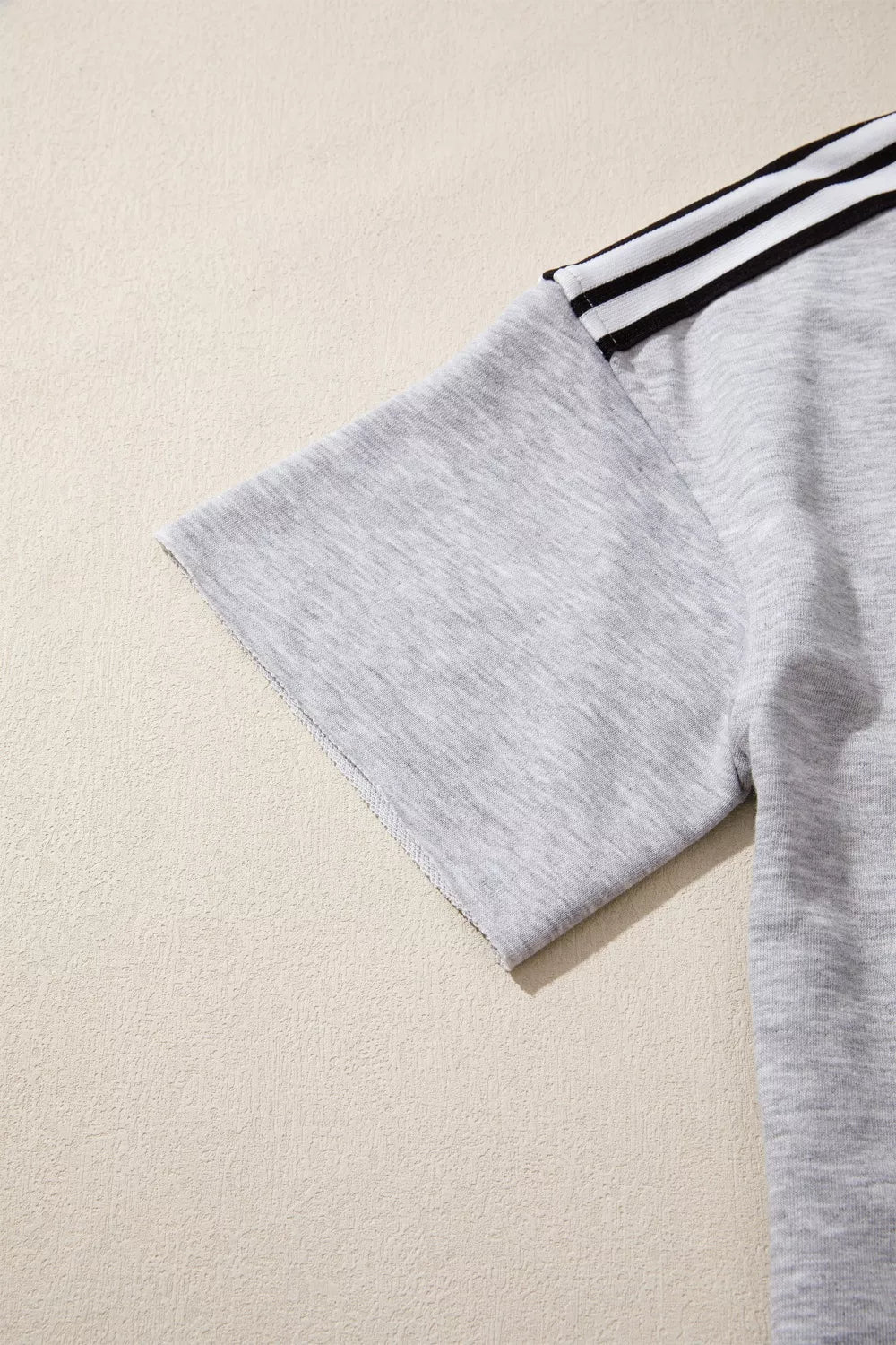 Striped Shoulder Relaxed Fit T-Shirt