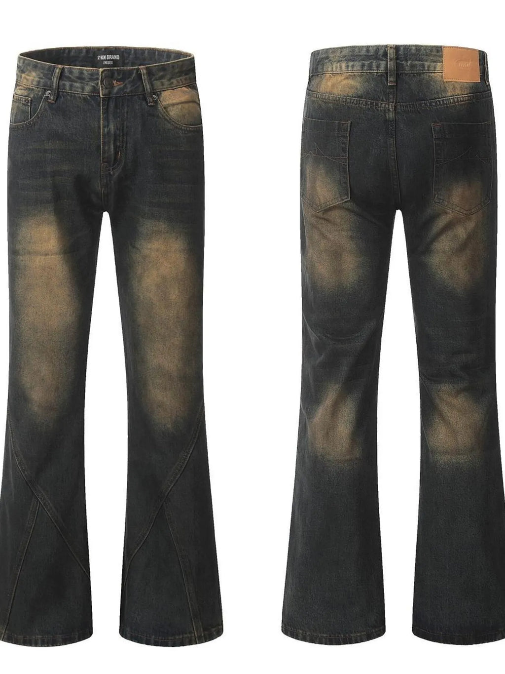 Men's Washed Flare Jeans