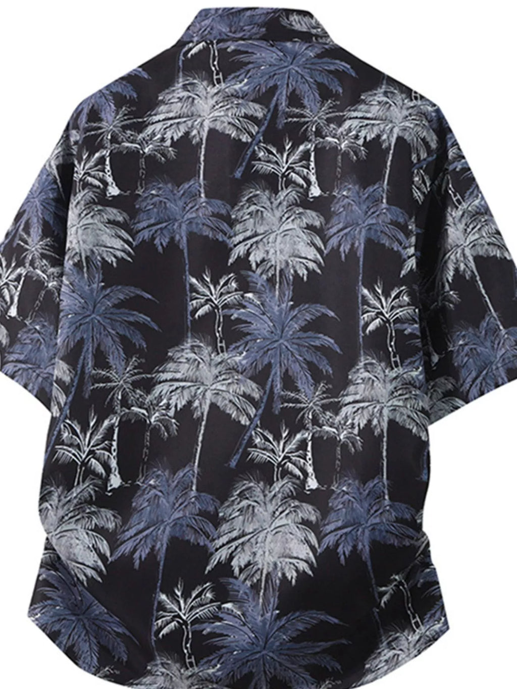 Men's Plus Size Tropical Print Short Sleeve Casual Shirt