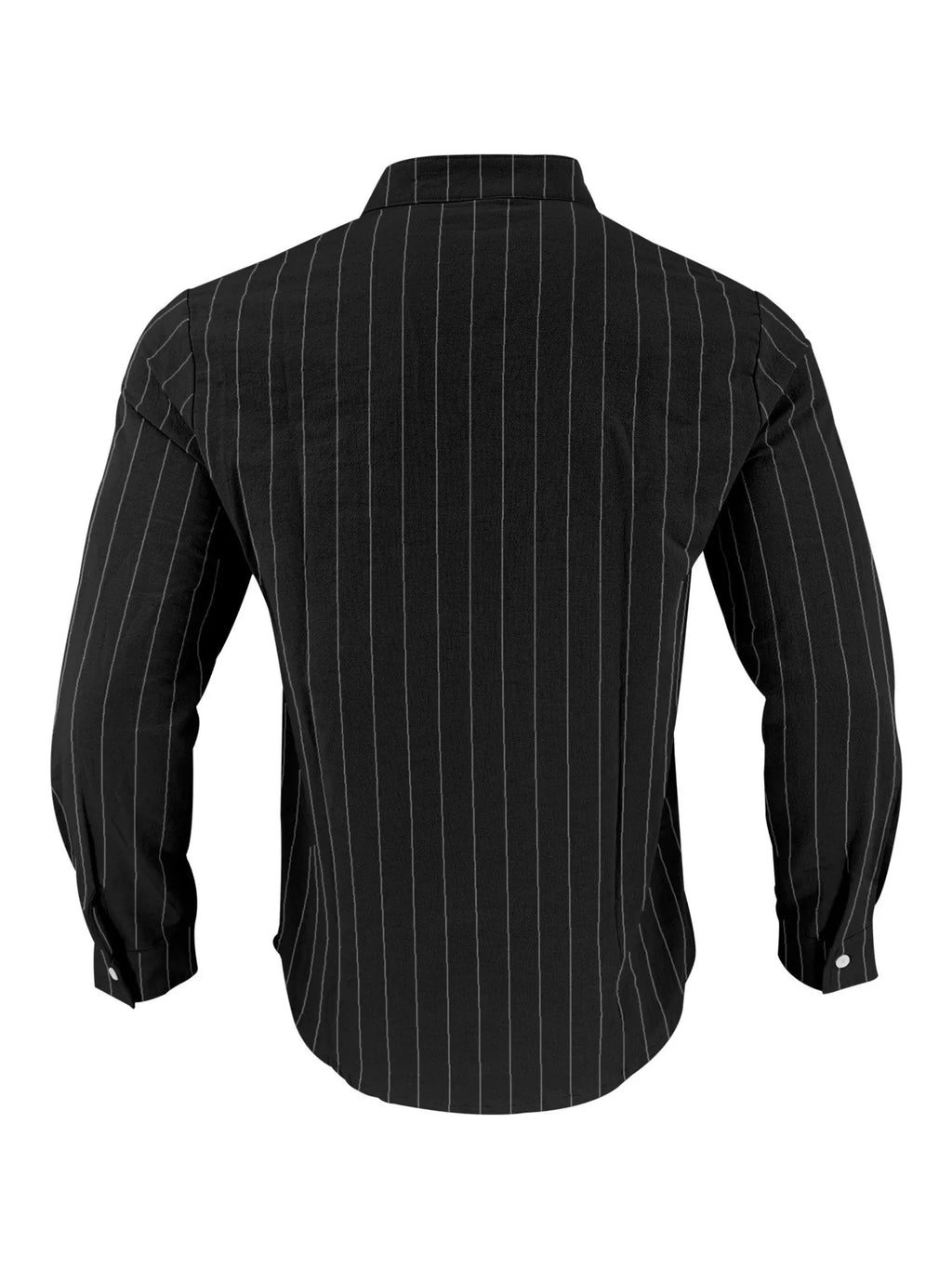 Men's Full Size Striped Button Up Shirt Plus Size