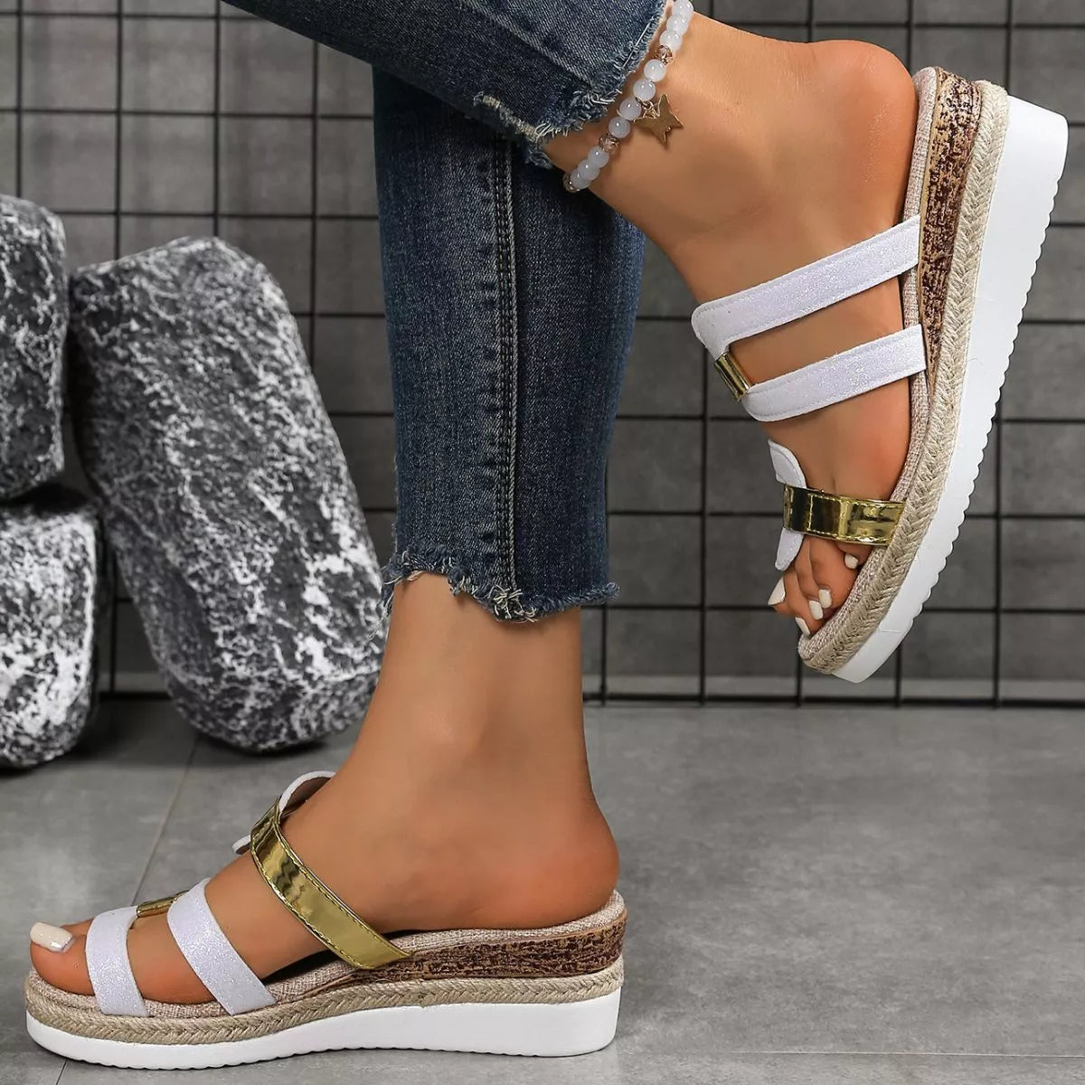 Open Toe Wedge Sandals