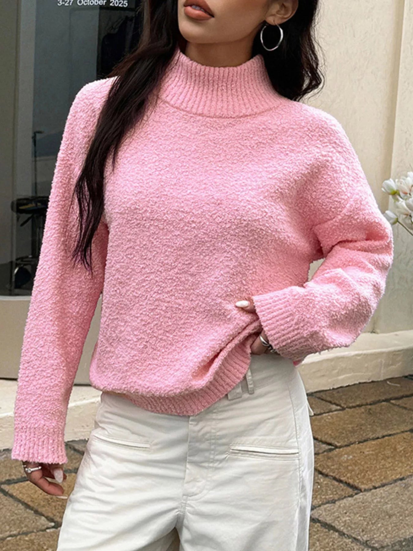 Turtleneck Long Sleeve Sweater