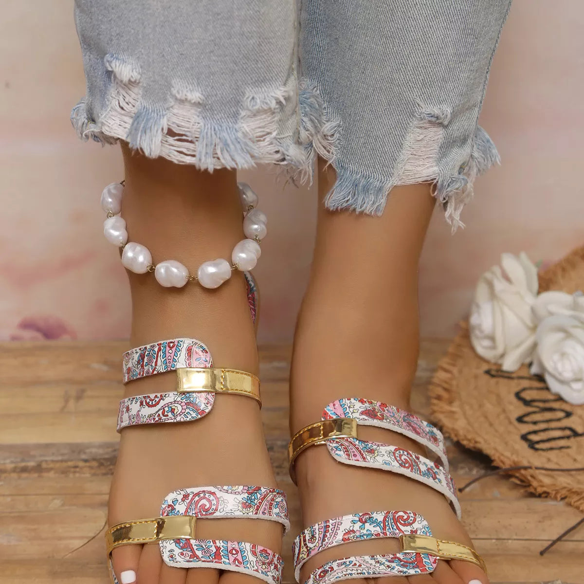 Open Toe Wedge Sandals
