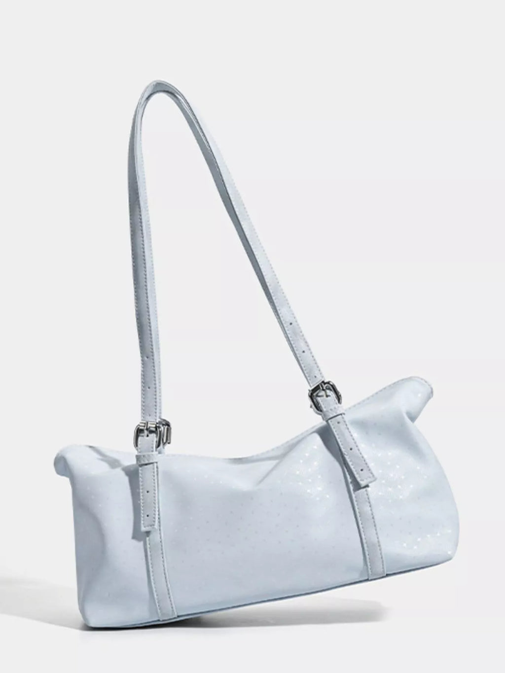 Leather Shoulder Bag with Star Charm