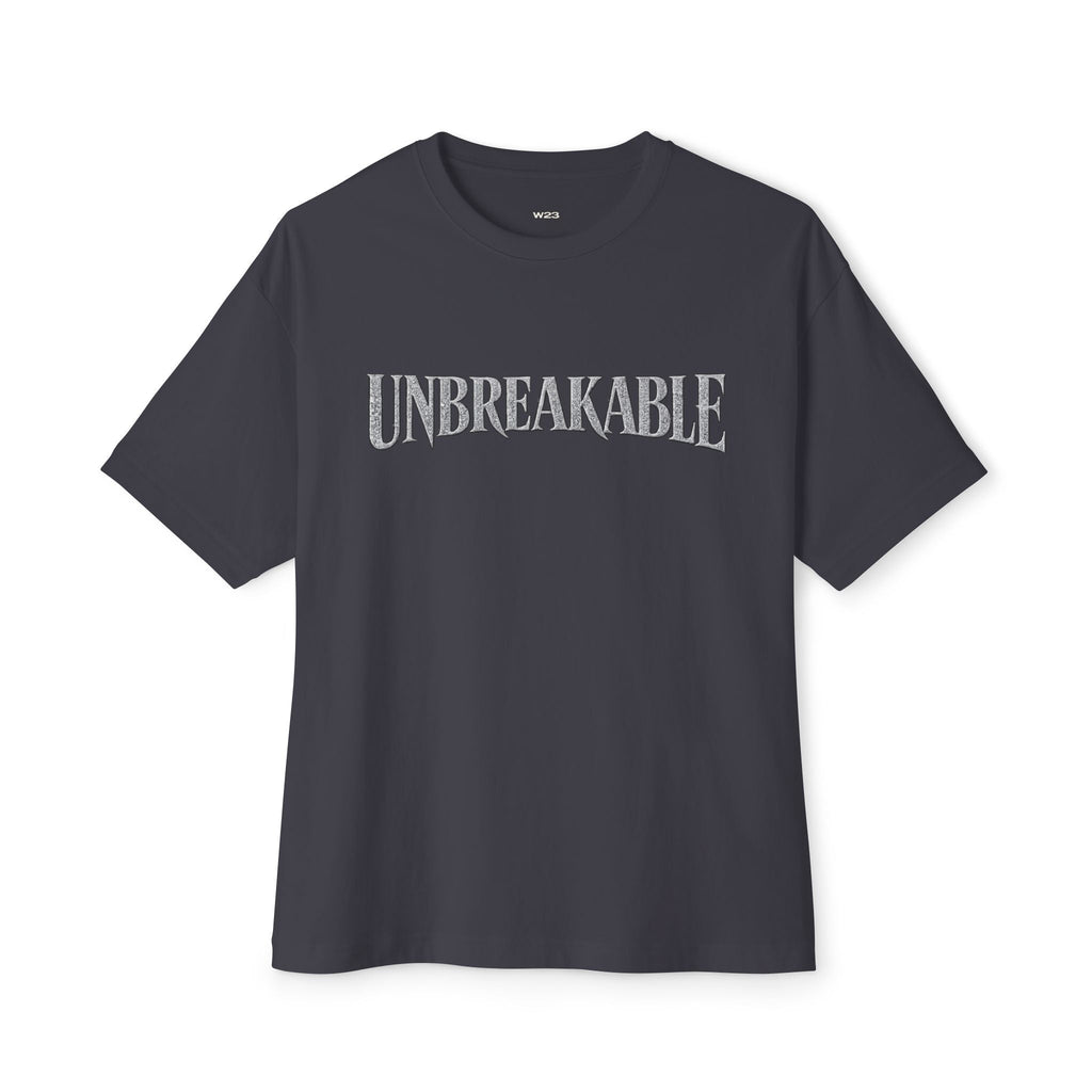 UNBREAKABLE Boxy Tee — Premium Oversized Streetwear | Faith-Based Graphic