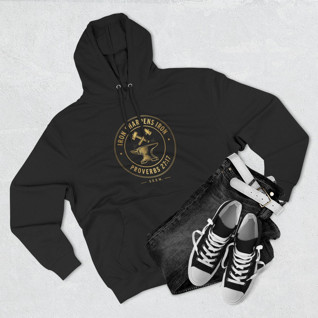 Iron Sharpens Iron Hoodie — SEEN. Brotherhood | Wear Your Worship