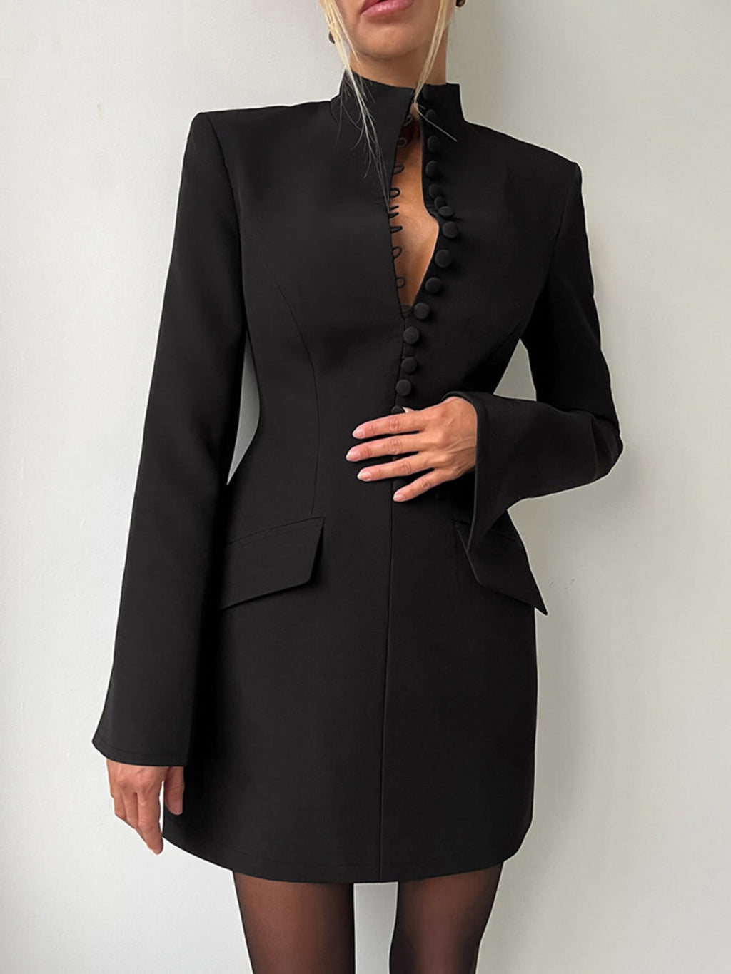 Button-Down Blazer Dress