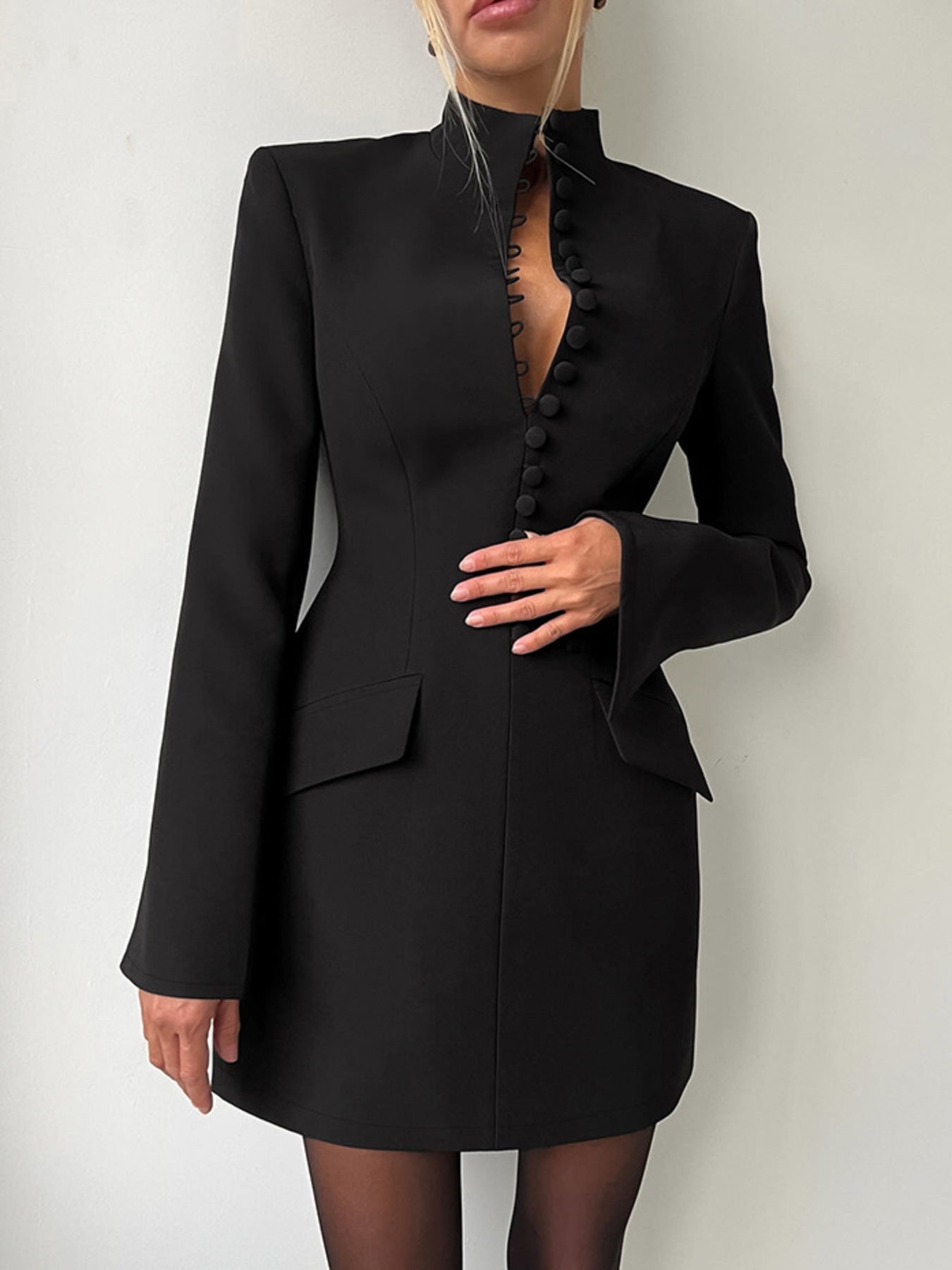 Button-Down Blazer Dress