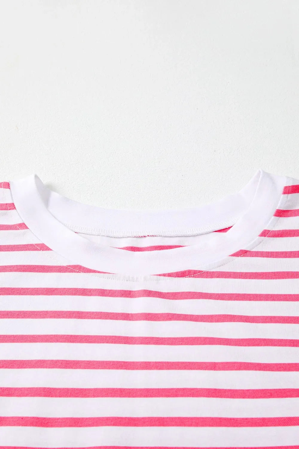 Color Block Striped Batwing Sleeve T-Shirt