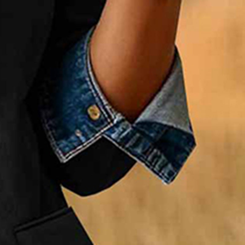 Plus Size Women's Solid Color Blazer Jacket