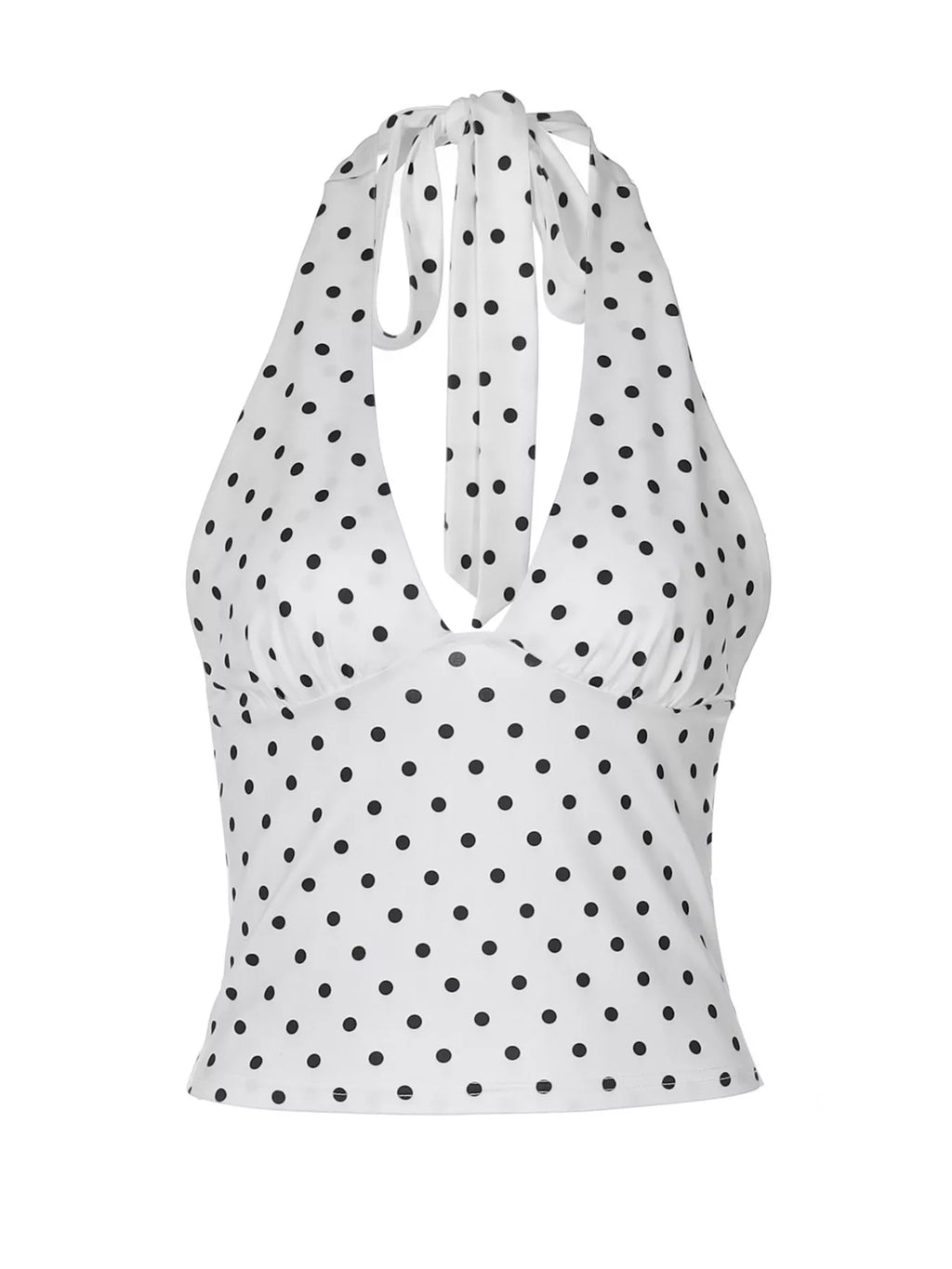 Polka Dot Halter Neck Cami
