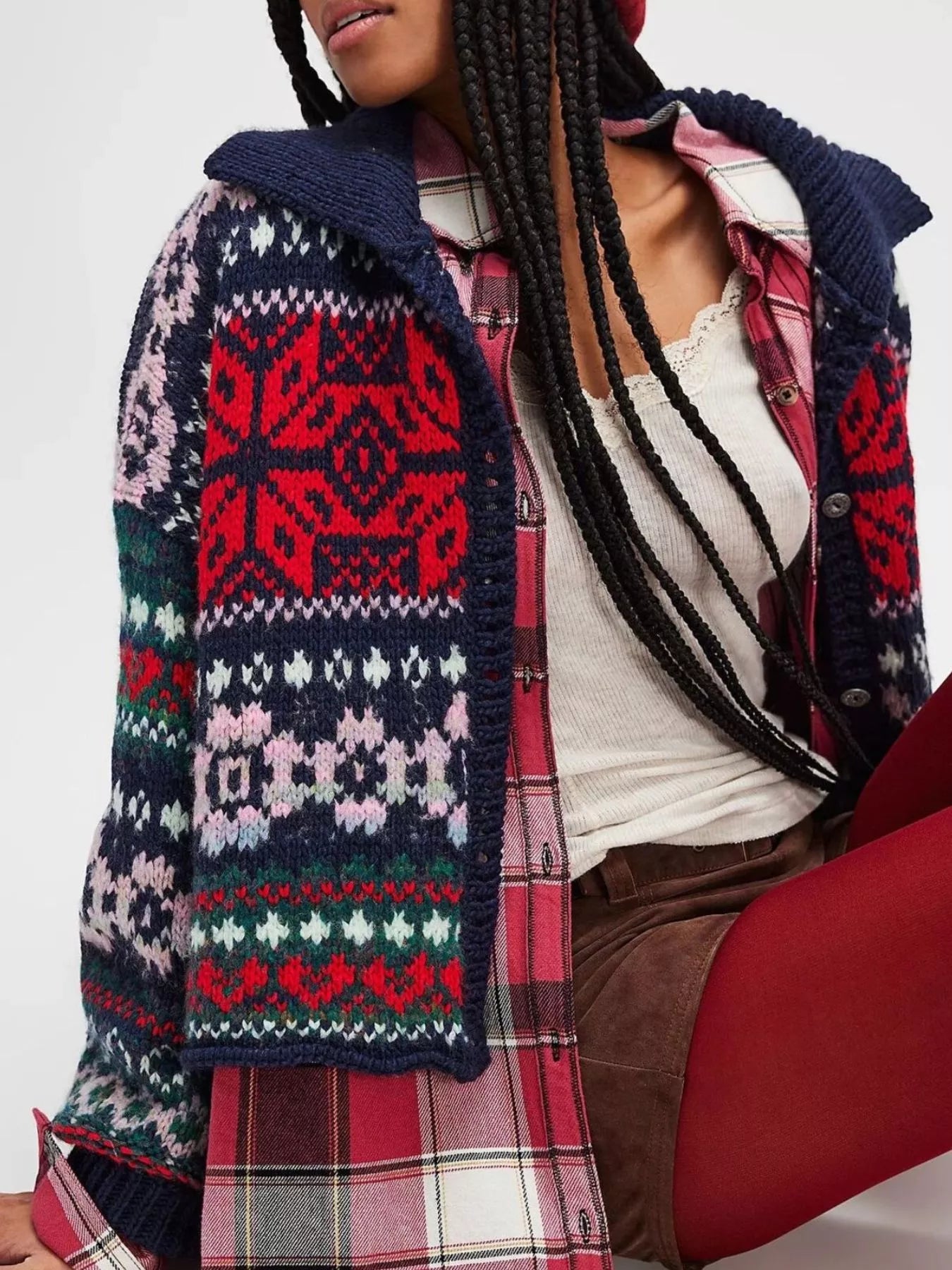 Vintage Button Up Knit Cardigan