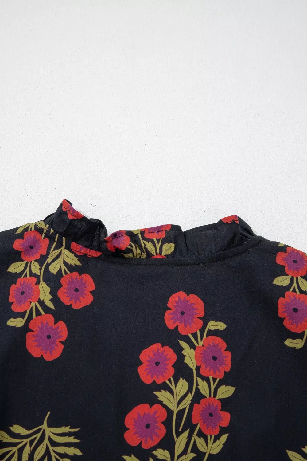 Floral Print Tiered Maxi Dress