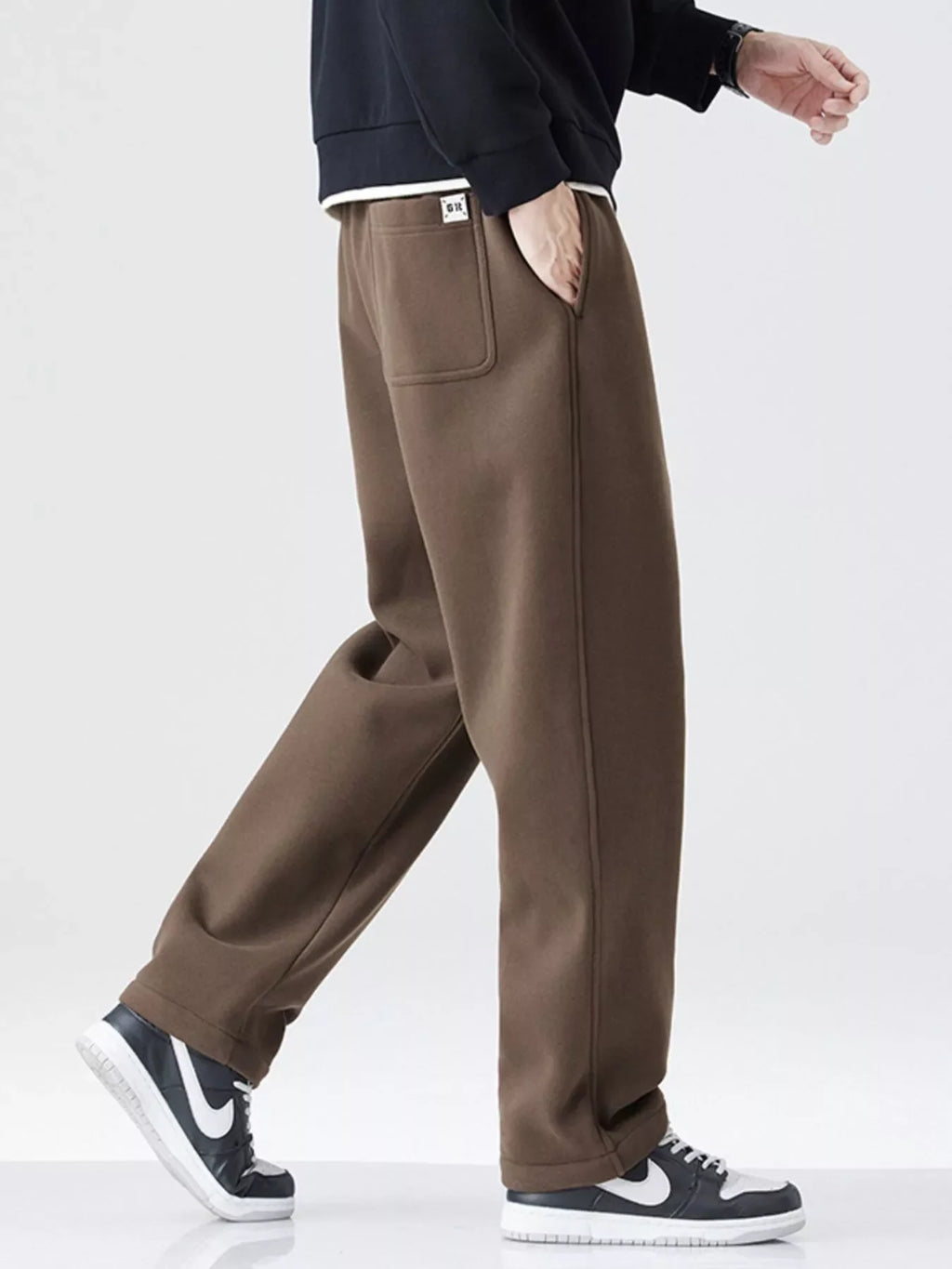 Men's Plus Size Wide Leg Pants