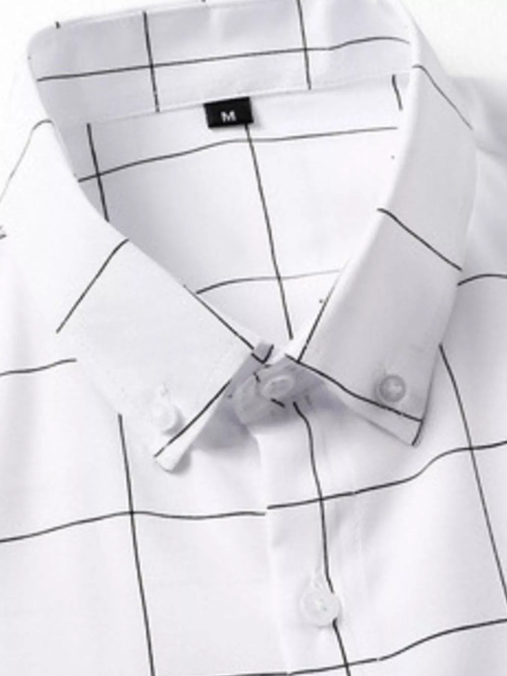 Men's Plus Size Casual Plaid Print Button-Down Shirt