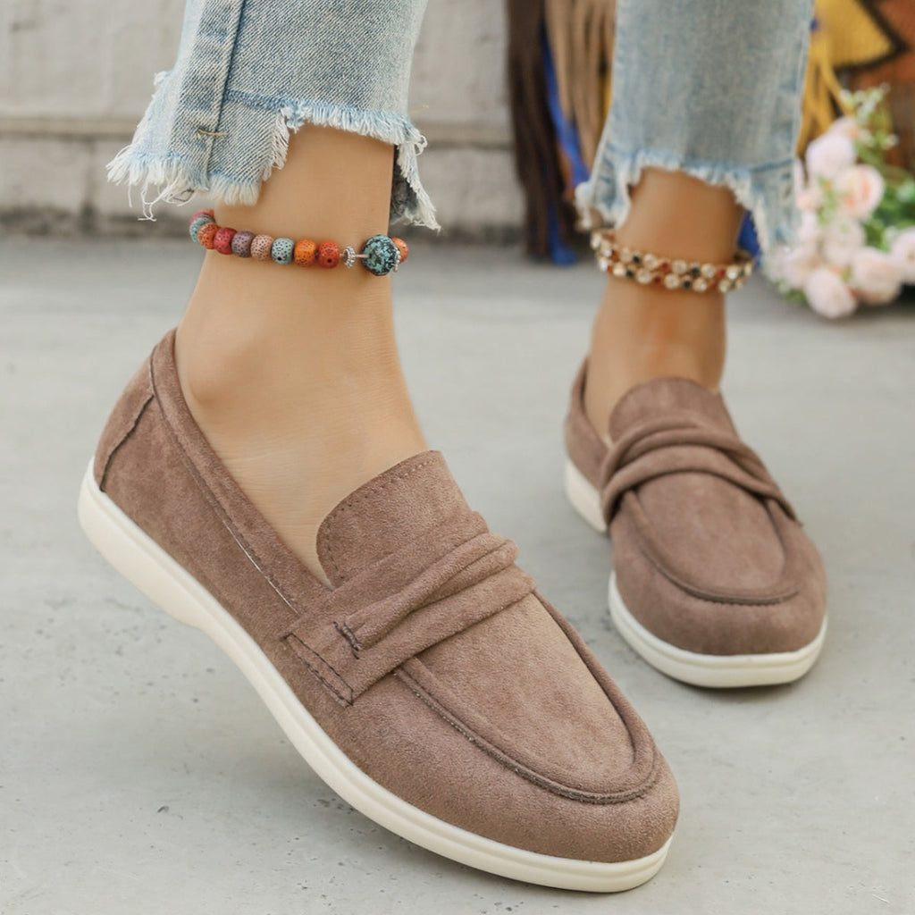 Round Toe Slip-Ons