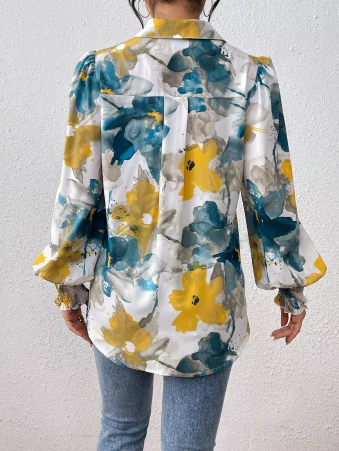 Floral Print Long Sleeve Shirt
