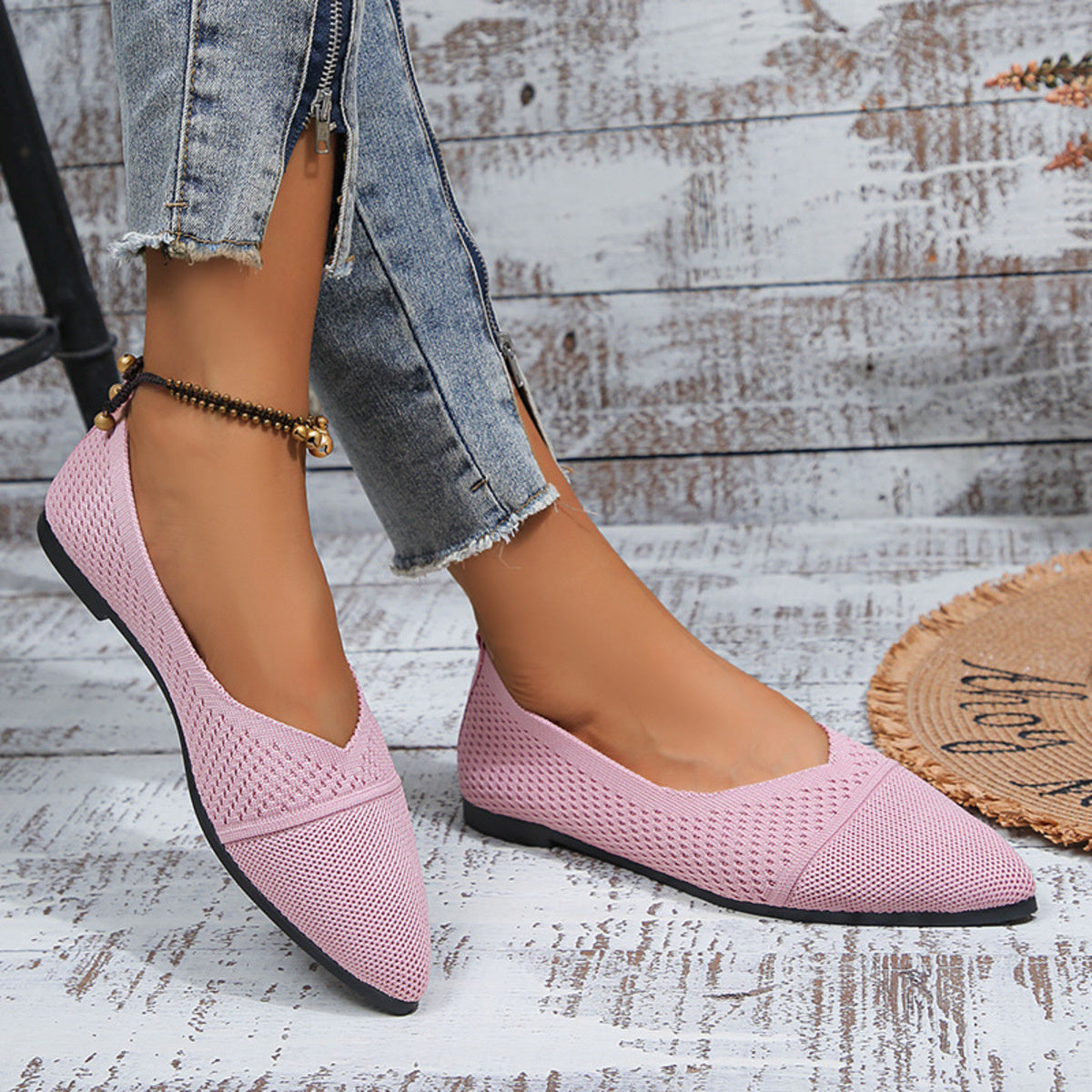 Point Toe Slip-Ons