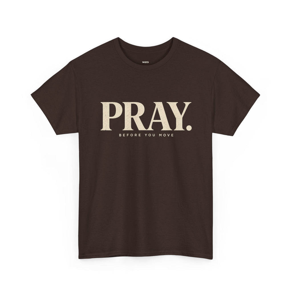 PRAY. Graphic Tee — "Pray Before You Rise" Inspirational Christian T‑Shirt