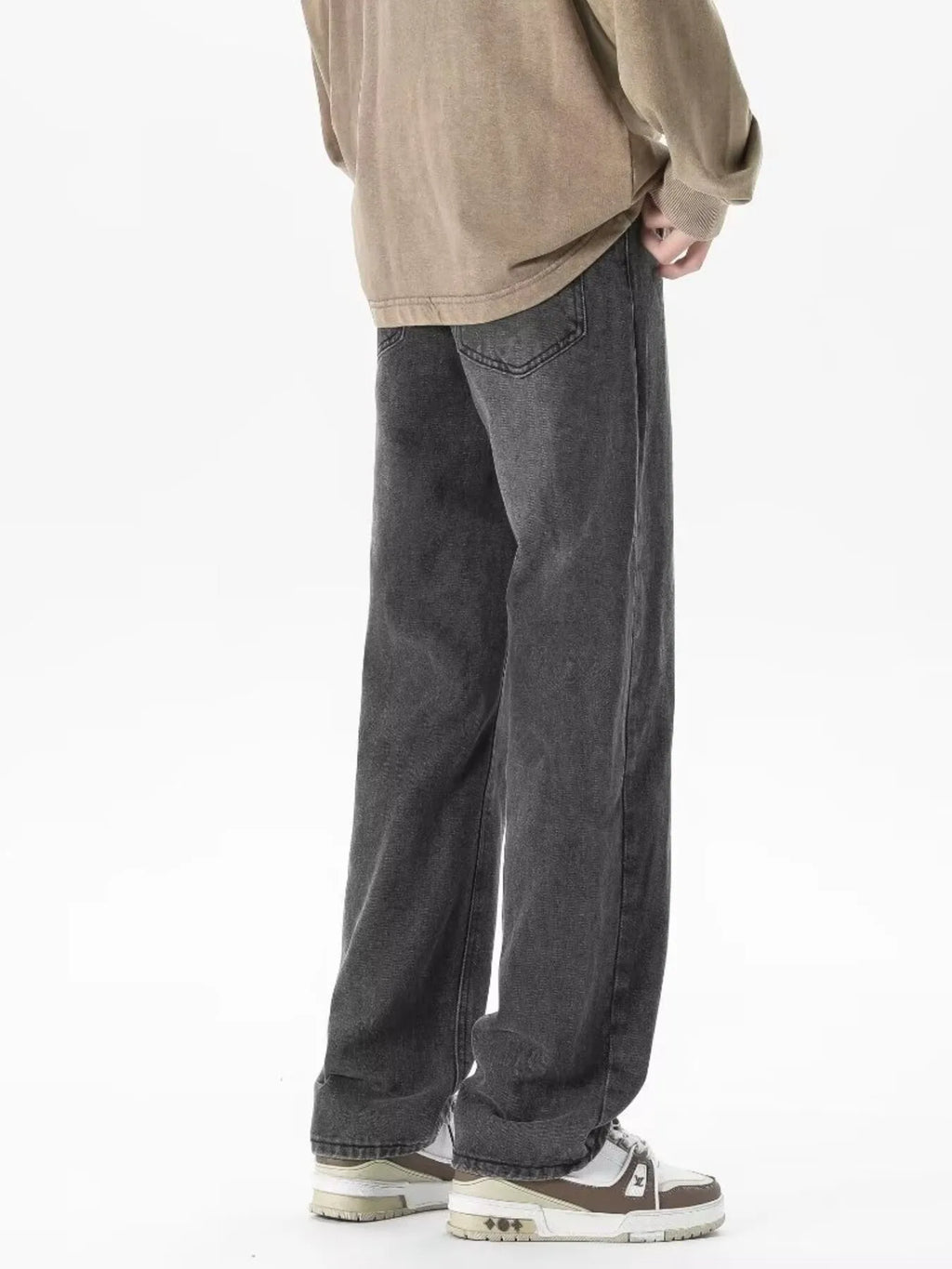 Full Size Vintage Wash Loose Fit Jeans Plus Size