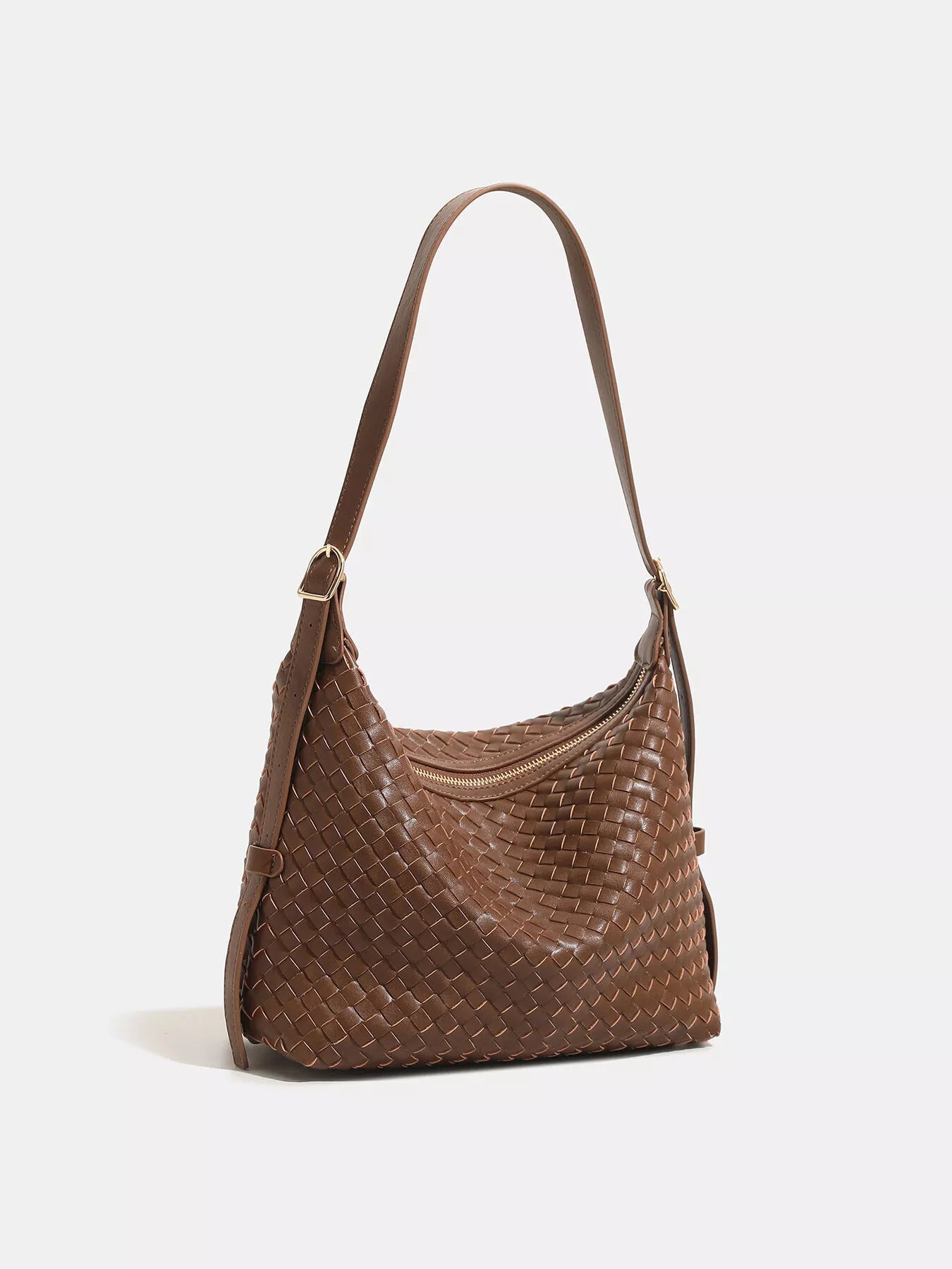 Woven PU Leather Shoulder Bag