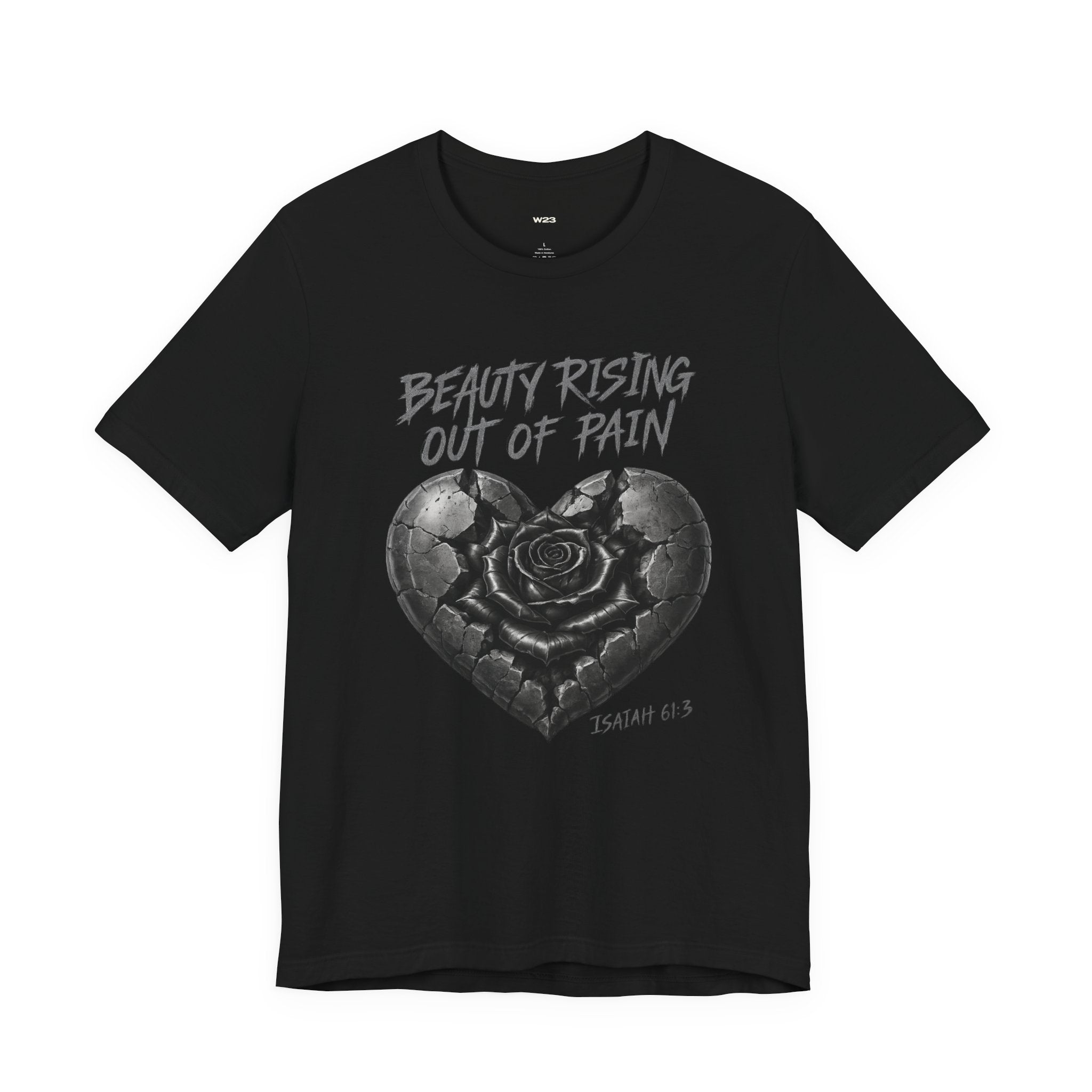 Beauty Rising Out of Pain Tee — Isaiah 61:3 | SEEN. Her. Collection