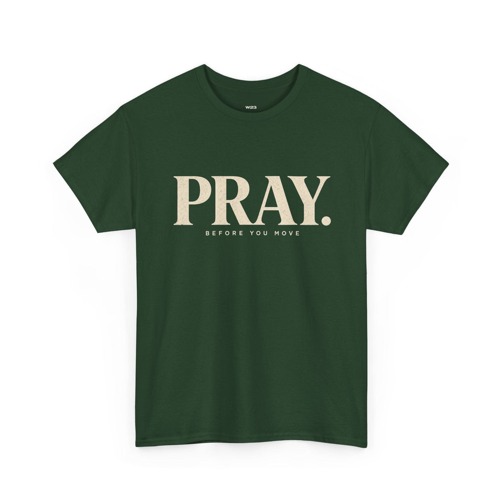 PRAY. Graphic Tee — "Pray Before You Rise" Inspirational Christian T‑Shirt