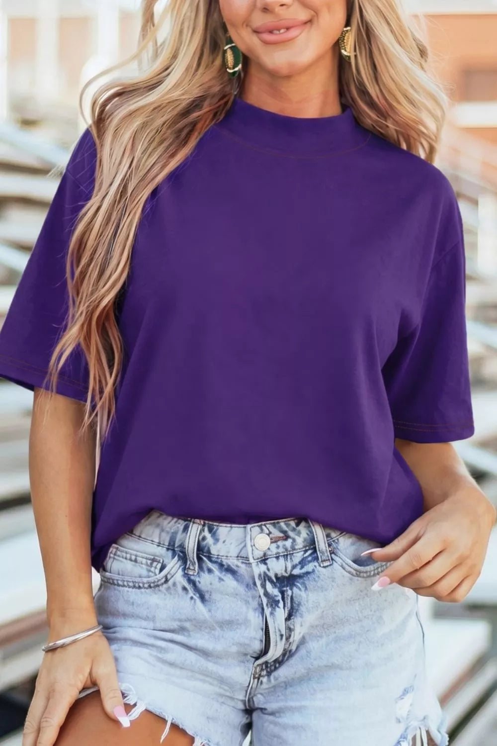Reversible Contrast-Stitched T-Shirt