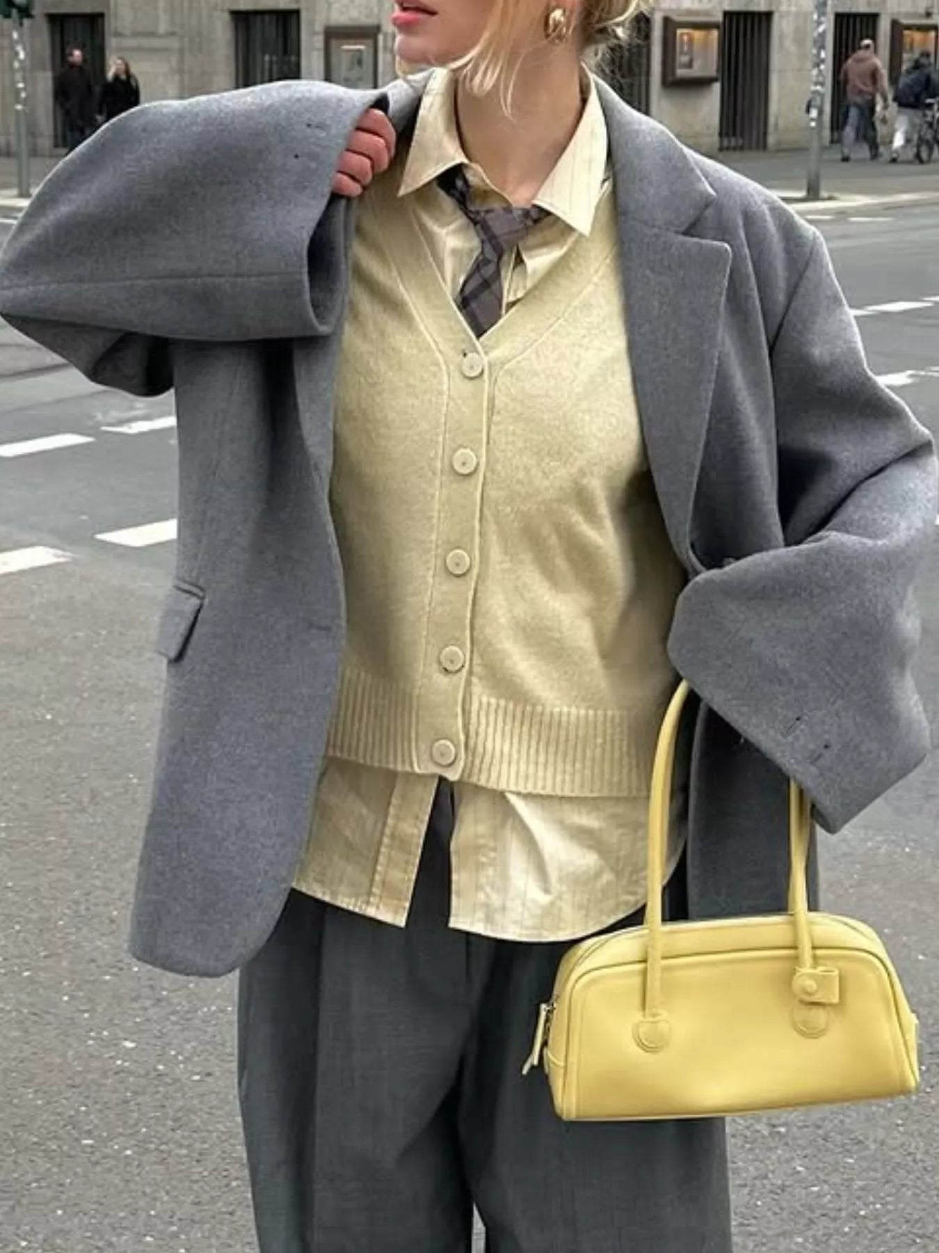 Casual Knit Button-Down Cardigan