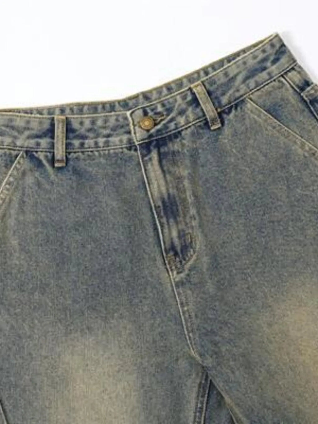Men's Vintage Wash Straight Leg Jeans
