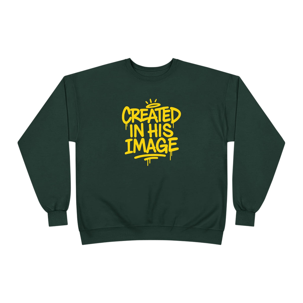 Created In His Image Unisex Sweatshirt — Genesis 1:27 Inspirational Graphic